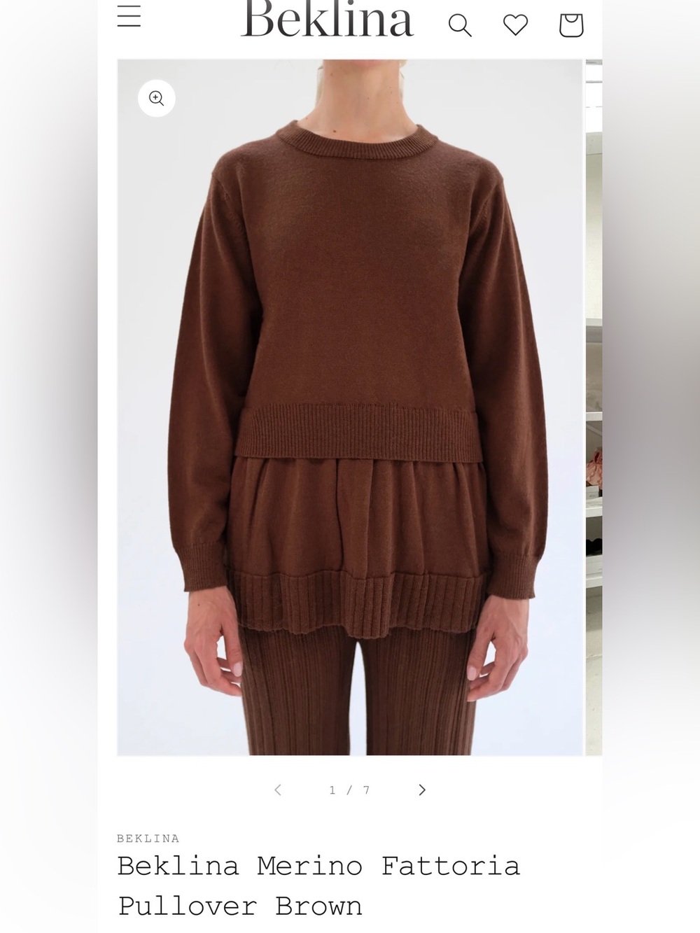 Beklina Women's Rust Scoopneck Sweater